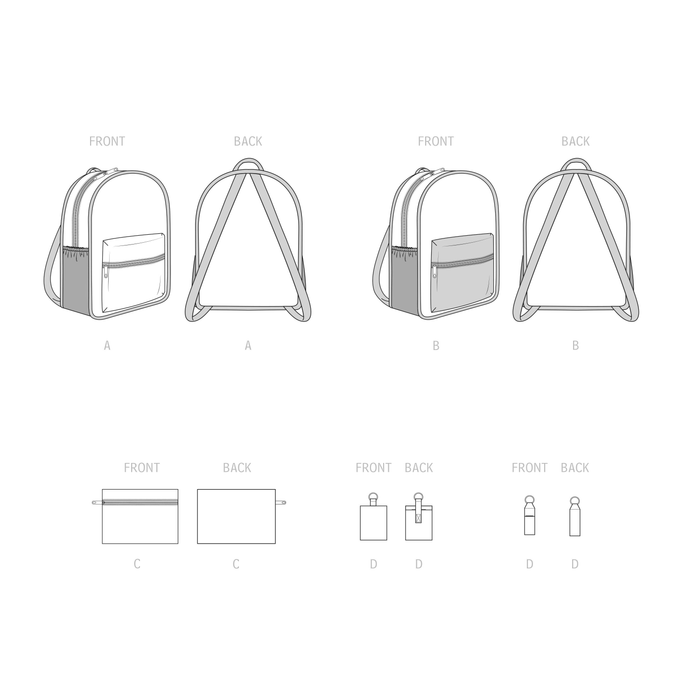 Simplicity 9518 Backpacks and Accessories pattern from Jaycotts Sewing Supplies