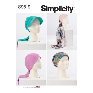 Simplicity 9519 Head Wraps and Hats pattern from Jaycotts Sewing Supplies