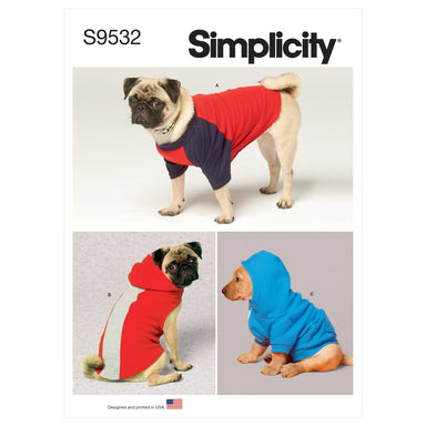 Simplicity 9532 Dog Clothes pattern from Jaycotts Sewing Supplies