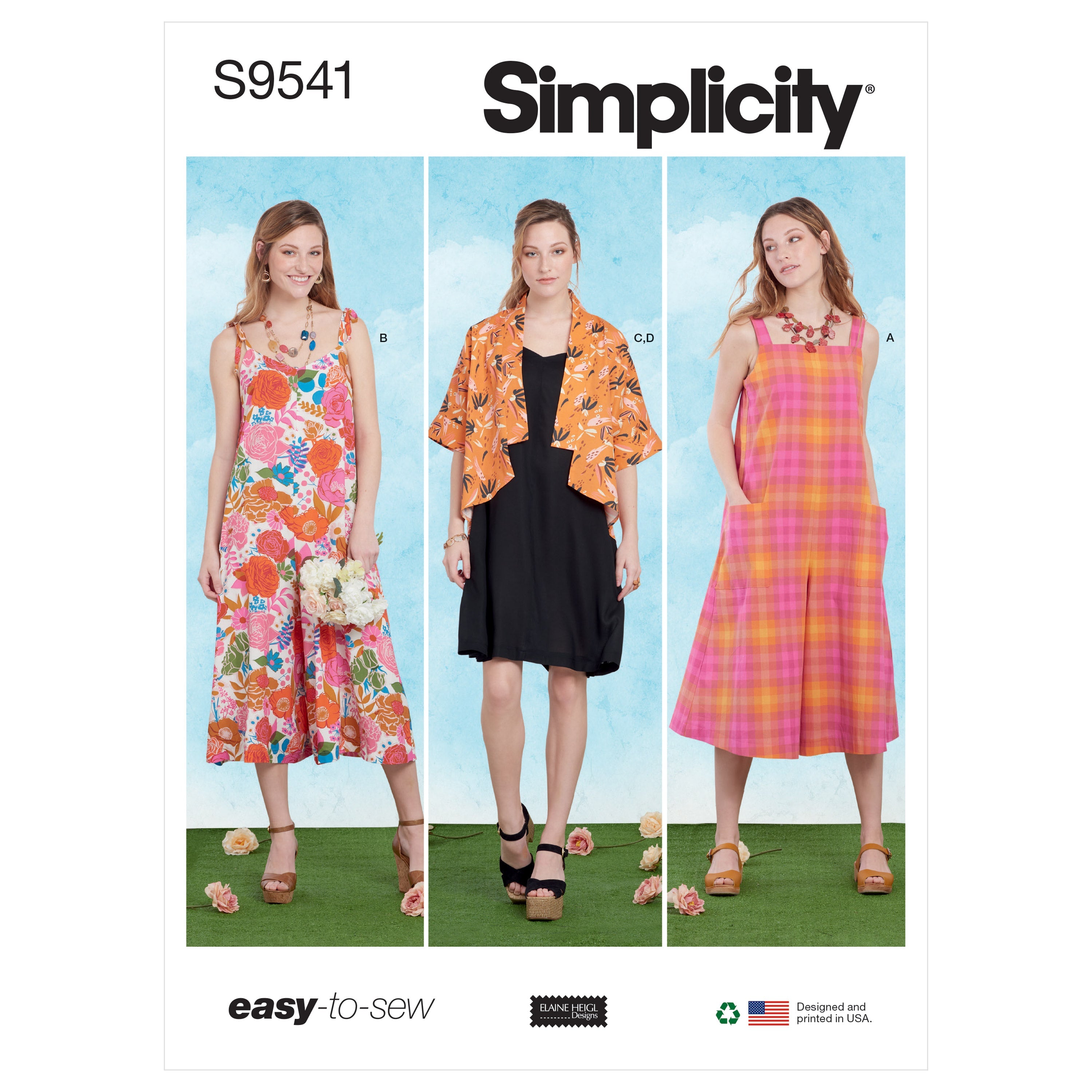 Simplicity 9541 Misses' Jumpsuits, Dress and Jacket pattern from Jaycotts Sewing Supplies
