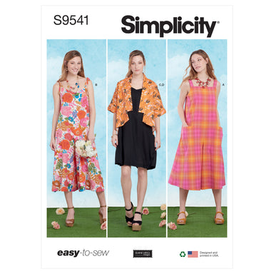 Simplicity 9541 Misses' Jumpsuits, Dress and Jacket pattern from Jaycotts Sewing Supplies