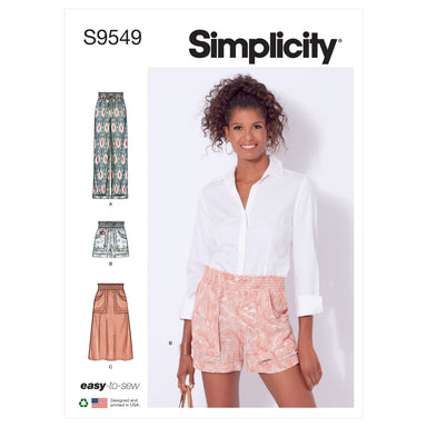 Simplicity 9549 Misses' Pants, Shorts and Skirt pattern from Jaycotts Sewing Supplies