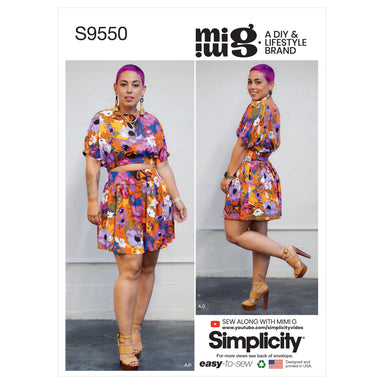 Simplicity 9550 Misses' Tops, Skirt and Shorts pattern from Jaycotts Sewing Supplies