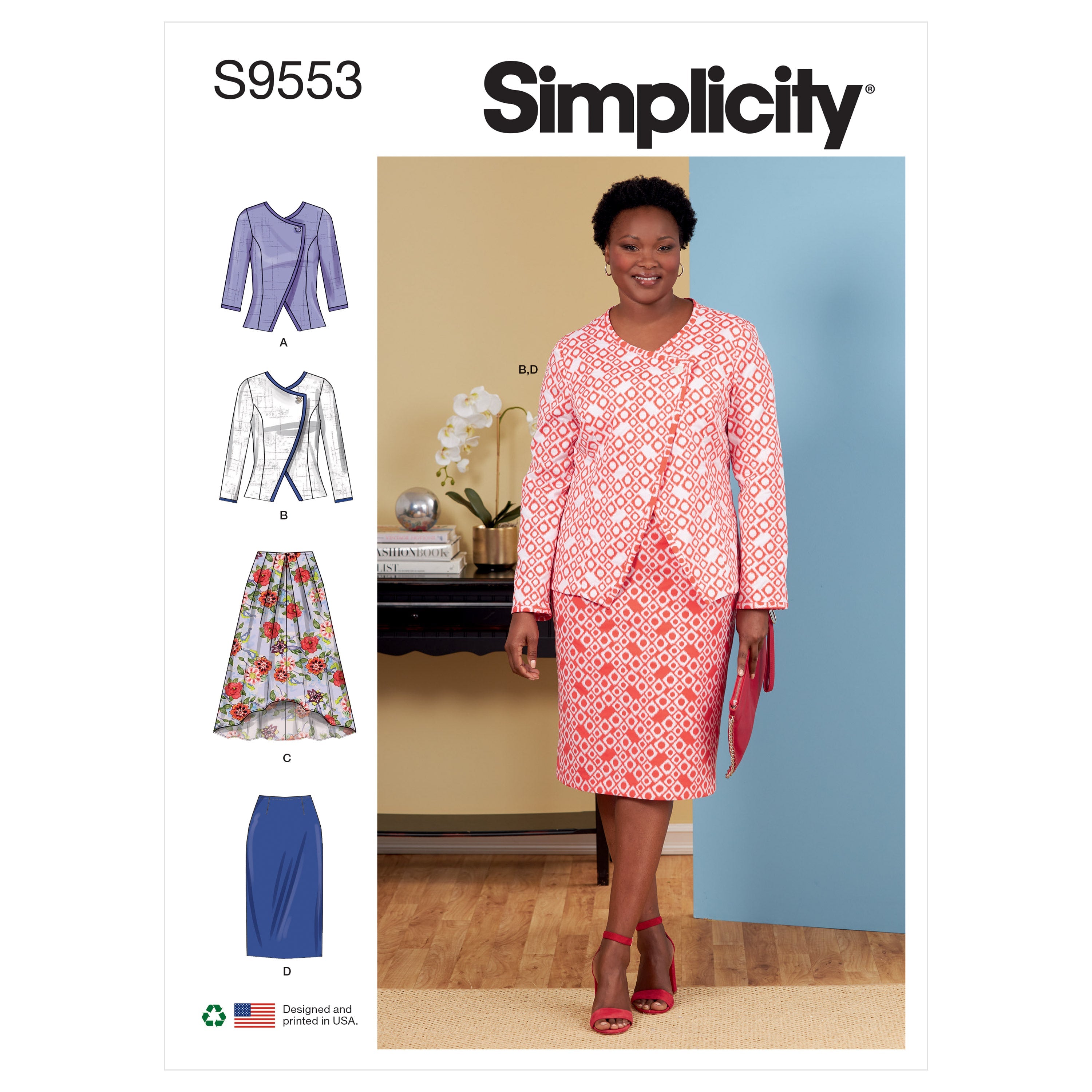 Simplicity 9553 Women's Jacket and Skirts pattern from Jaycotts Sewing Supplies
