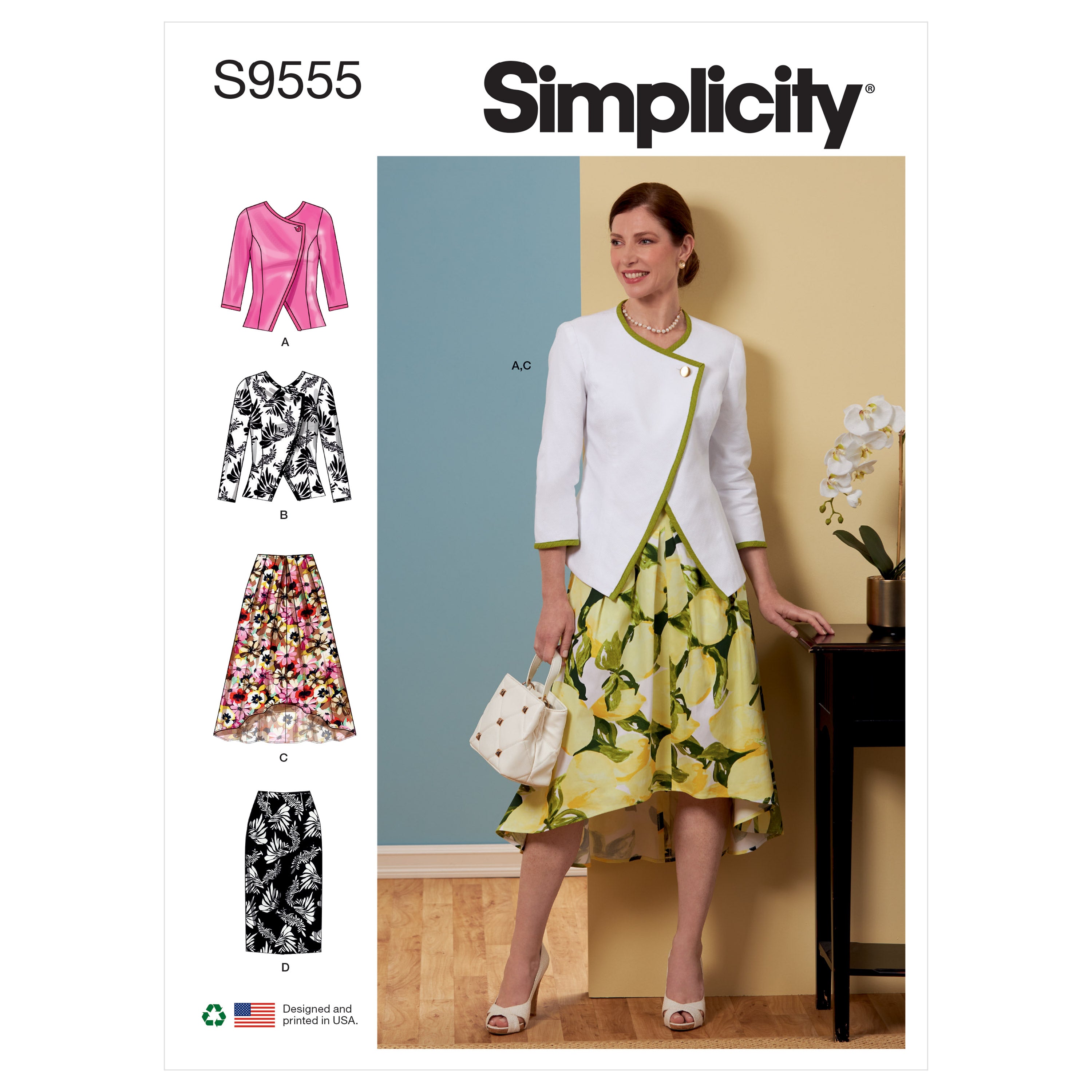 Simplicity 9555 Misses' Jacket and Skirts pattern from Jaycotts Sewing Supplies