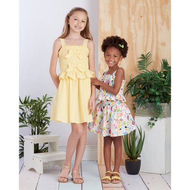 Simplicity 9560 Girls' Dress, Top and Skirt pattern from Jaycotts Sewing Supplies