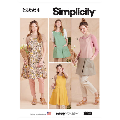 Simplicity 9564 Jumpsuit in three lengths Size: A All Uncut Sewing Pattern