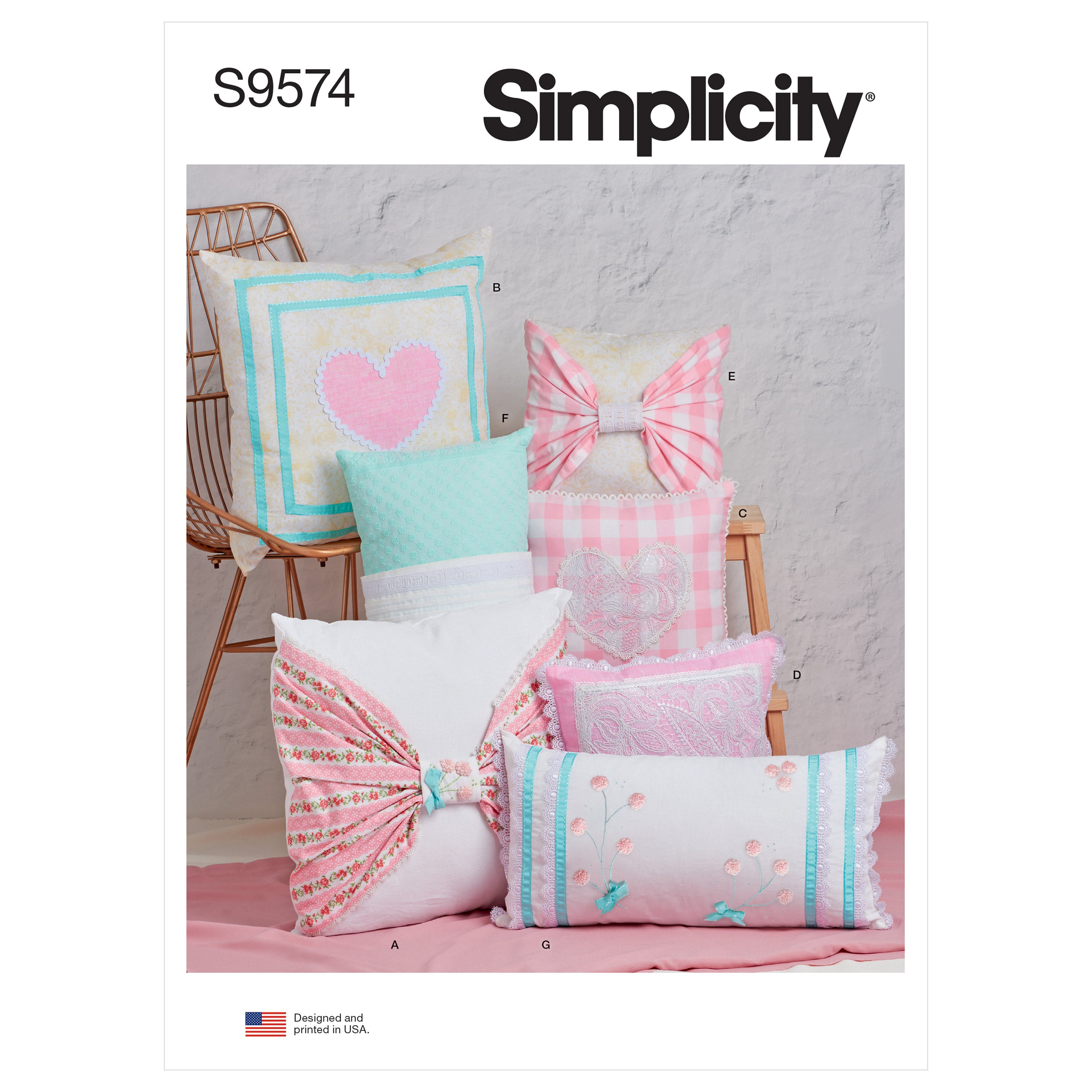 Simplicity 9574 Pillows pattern from Jaycotts Sewing Supplies