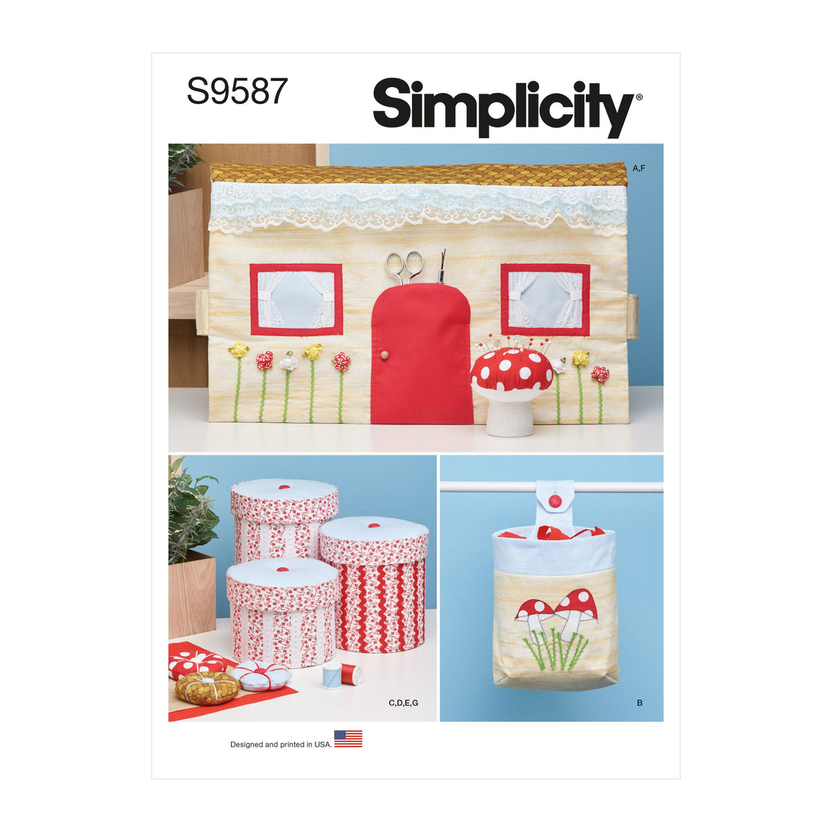Simplicity 9587 Sewing Room Accessories sewing pattern — jaycotts.co.uk ...