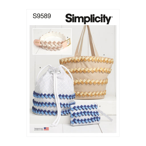 Simplicity Sewing Pattern 9589 Fabric Tote and Embellished Accessories from Jaycotts Sewing Supplies