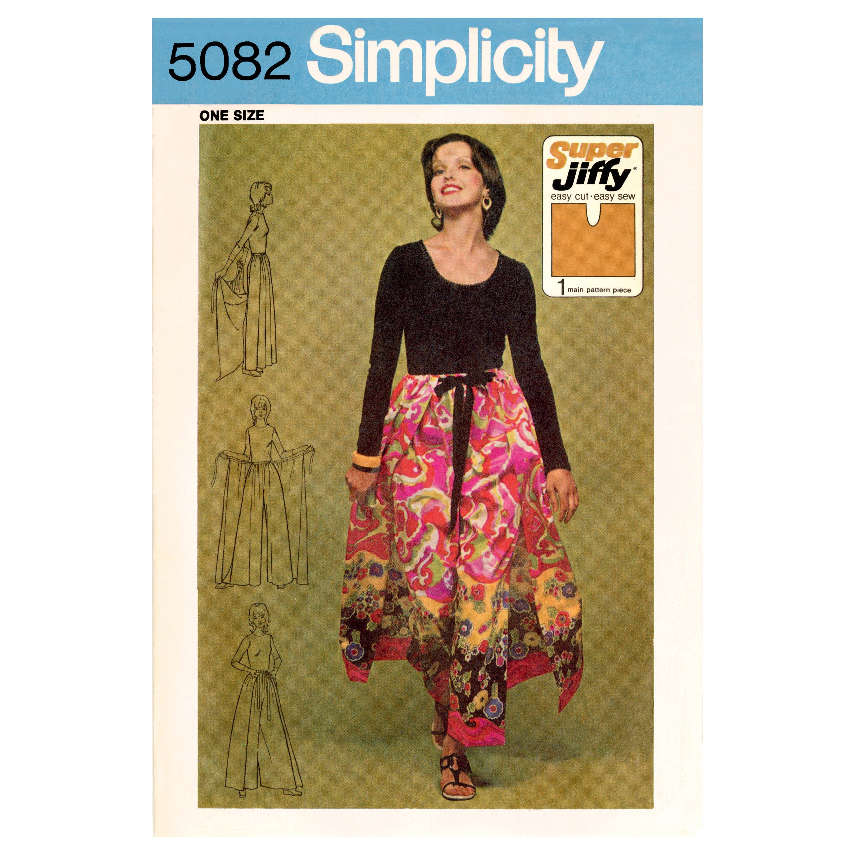 Simplicity Sewing Pattern 9595 Misses' Super Jiffy Wrap and Tie Pantskirt from Jaycotts Sewing Supplies