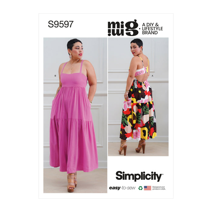 Simplicity Sewing Pattern 9597 Misses' Dress and Jumpsuit by Mimi G from Jaycotts Sewing Supplies