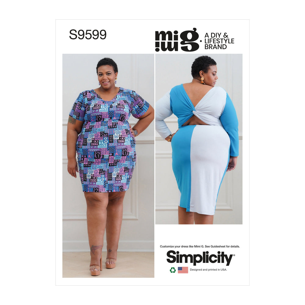 Simplicity 9599 Women's Knit Dresses by Mimi G sewing pattern —   - Sewing Supplies