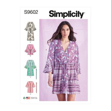 Simplicity Sewing Pattern 9602 Misses' Caftans and Wraps from Jaycotts Sewing Supplies