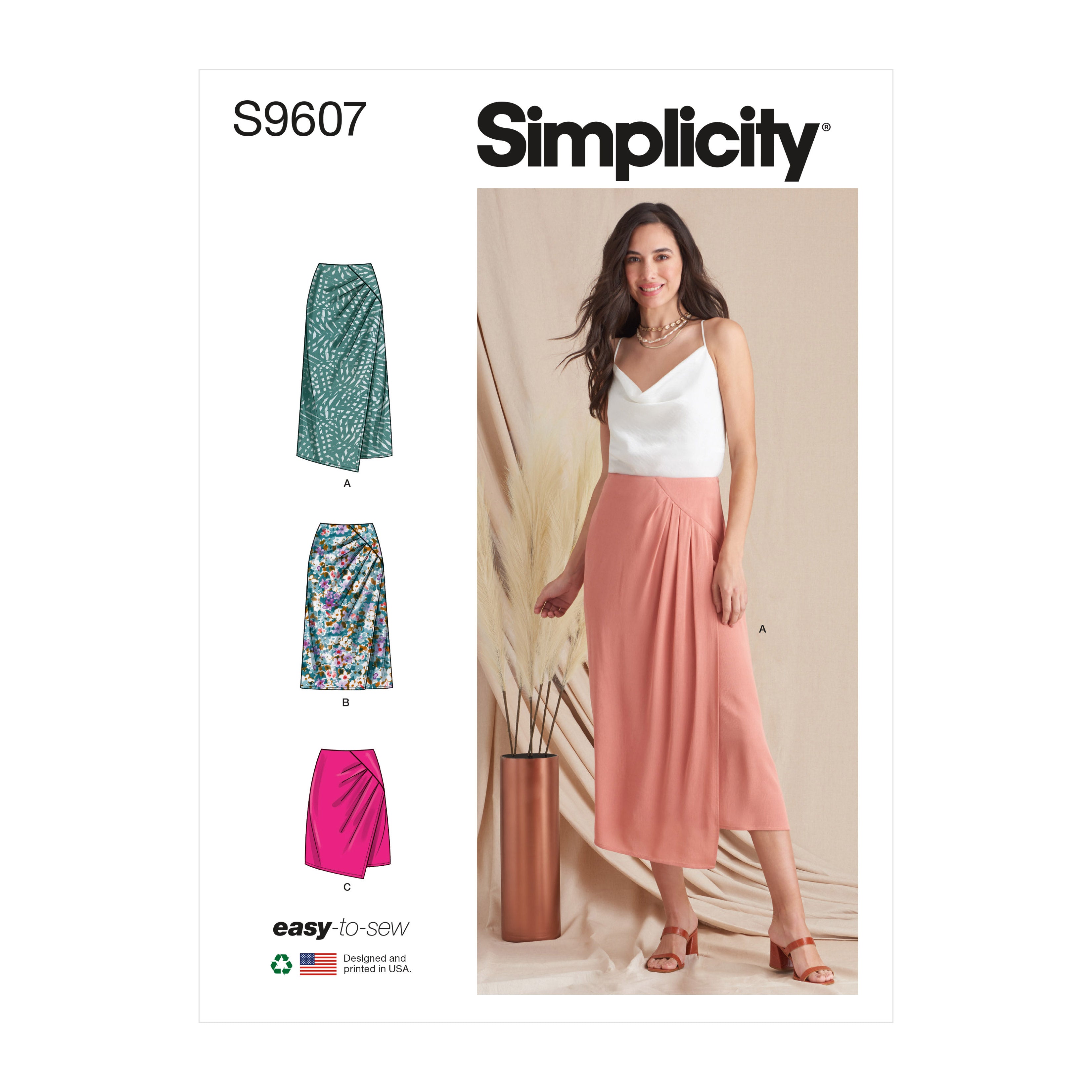Simplicity Sewing Pattern 9607 Misses' Skirt from Jaycotts Sewing Supplies