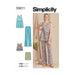 Simplicity Sewing Pattern 9611 Misses' Tunic, Cropped Top, Pants and Shorts from Jaycotts Sewing Supplies