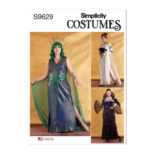 Simplicity sewing pattern 9629 Misses' and Women's Costumes from Jaycotts Sewing Supplies