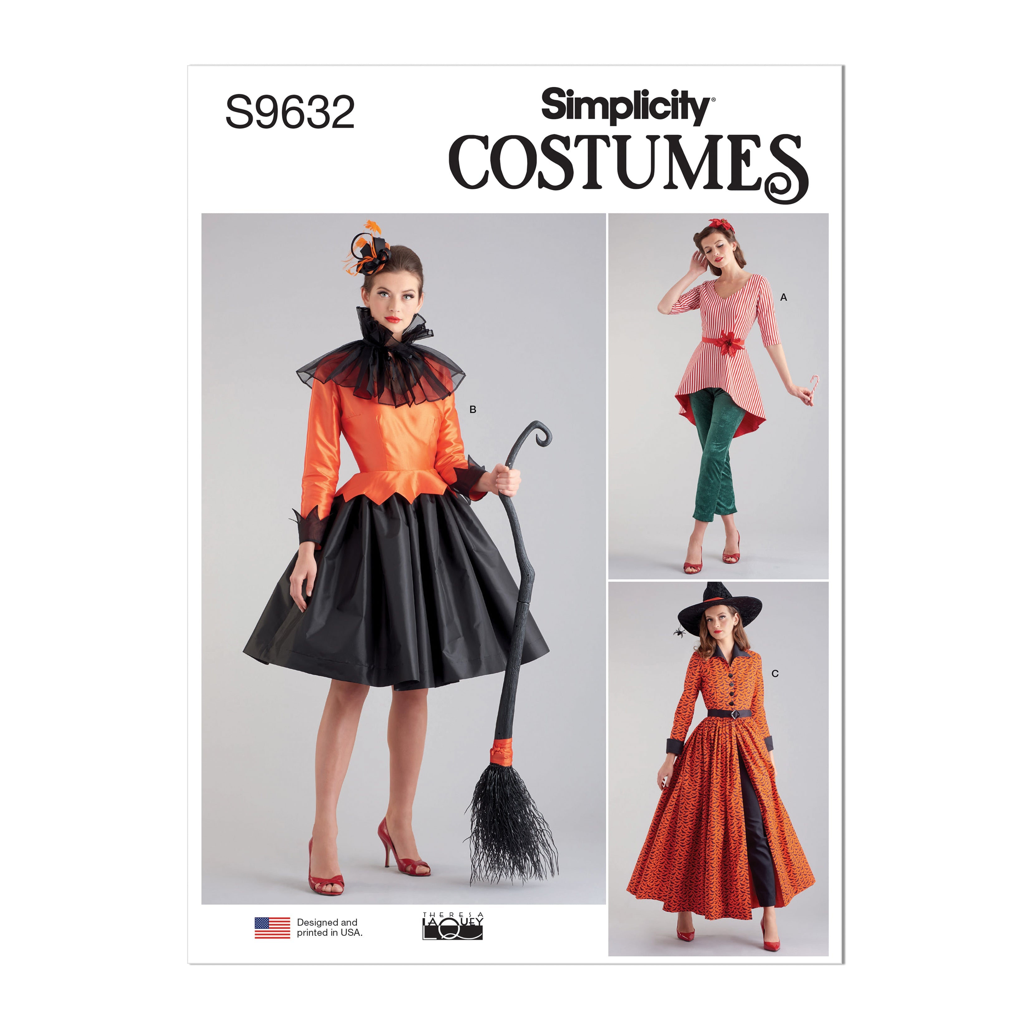 Simplicity sewing pattern 9632 Misses' Costumes by Theresa Laquey from Jaycotts Sewing Supplies