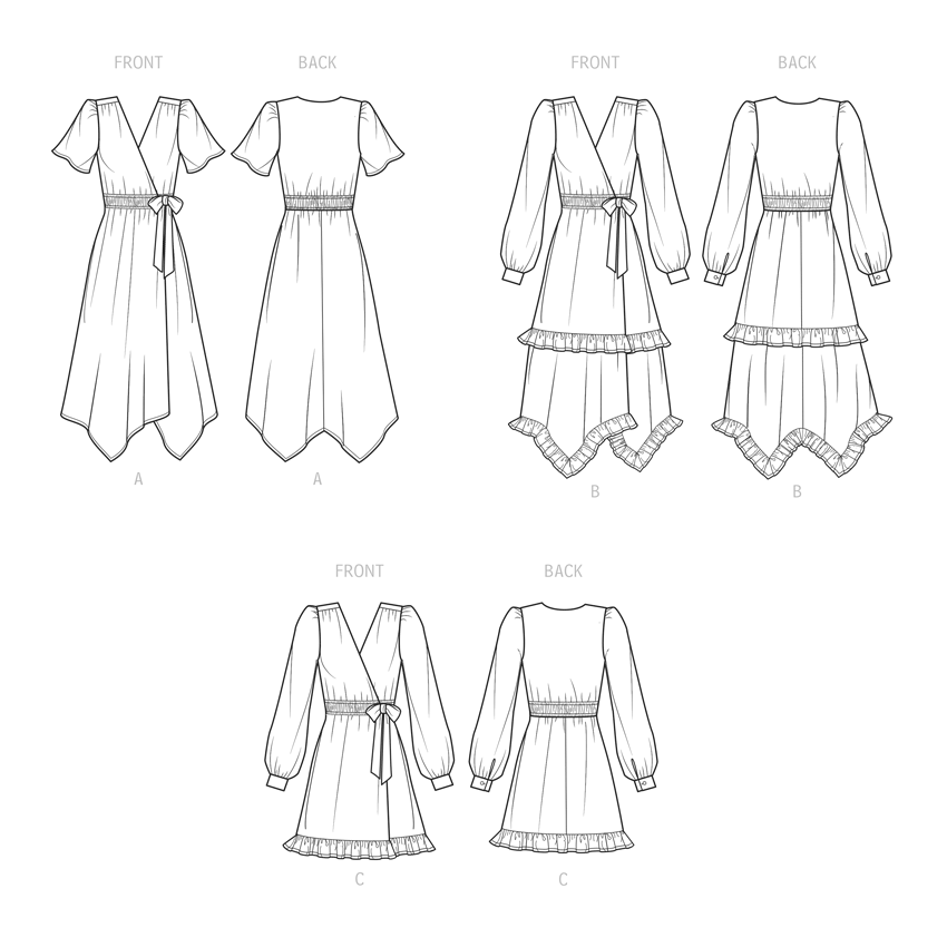 Simplicity 9639 sewing pattern Misses' Midi Wrap Dress — jaycotts.co.uk ...