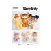Simplicity pattern 9665 Plush Dolls from Jaycotts Sewing Supplies