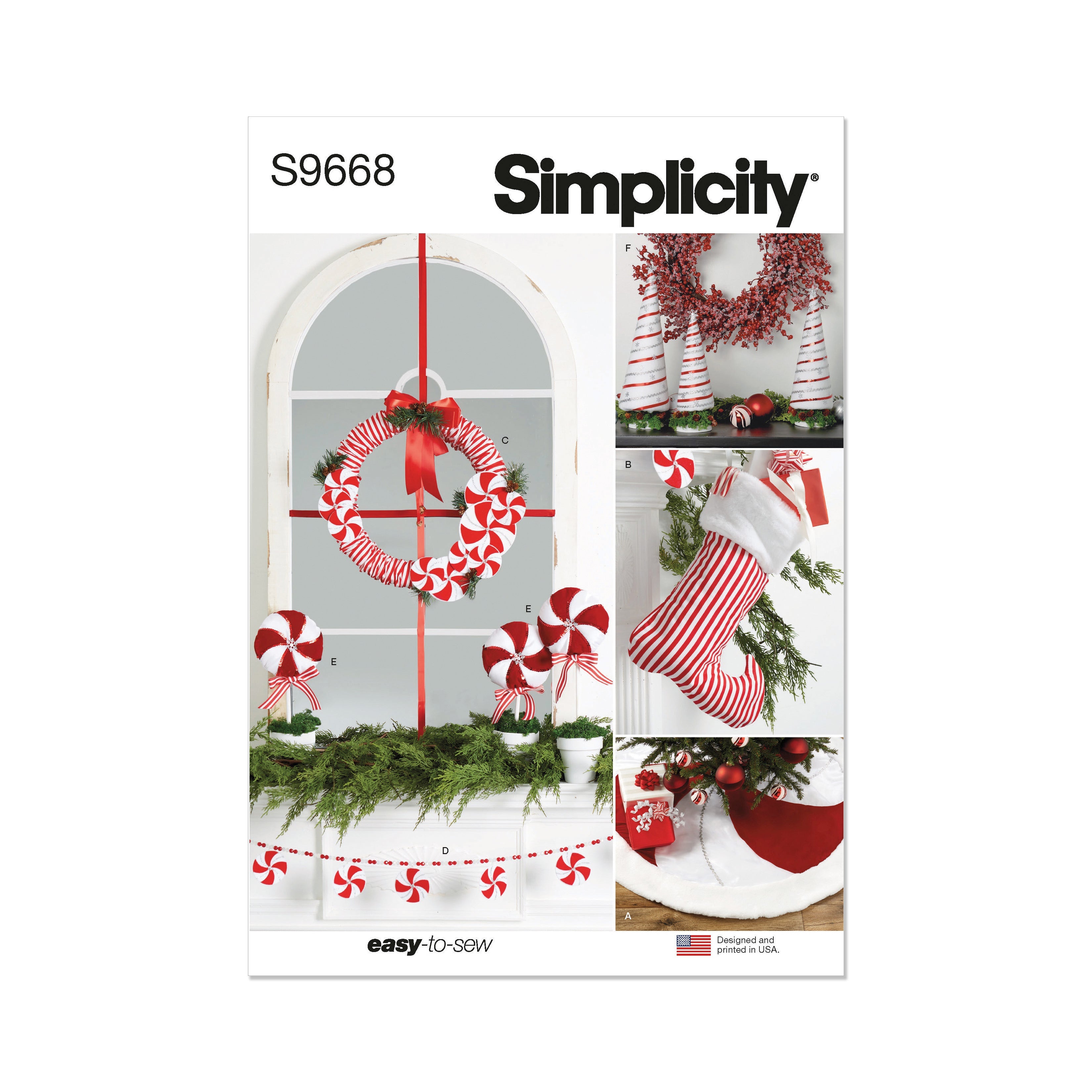 Simplicity pattern 9668 Christmas Decor from Jaycotts Sewing Supplies