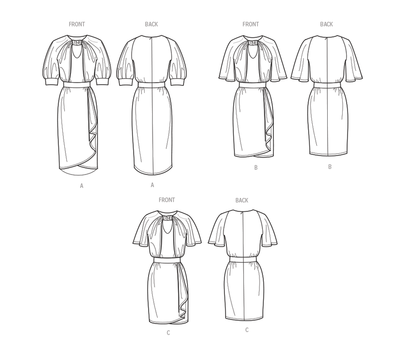 Simplicity pattern 9677 Misses' Dresses with Sleeve and Length Variations from Jaycotts Sewing Supplies