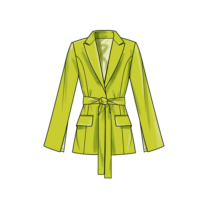 Simplicity pattern 9688 Misses' and Women's Jacket with Tie Belt from Jaycotts Sewing Supplies