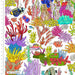 Sea In Colour Organic Cotton Fabric, The Reef from Jaycotts Sewing Supplies