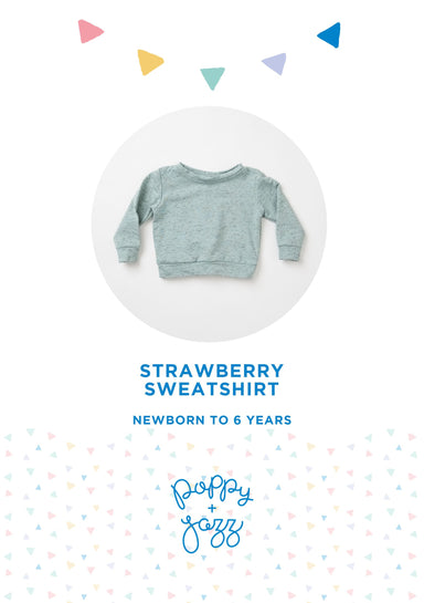 Sew Over It Poppy + Jazz | Strawberry Sweatshirt Pattern from Jaycotts Sewing Supplies