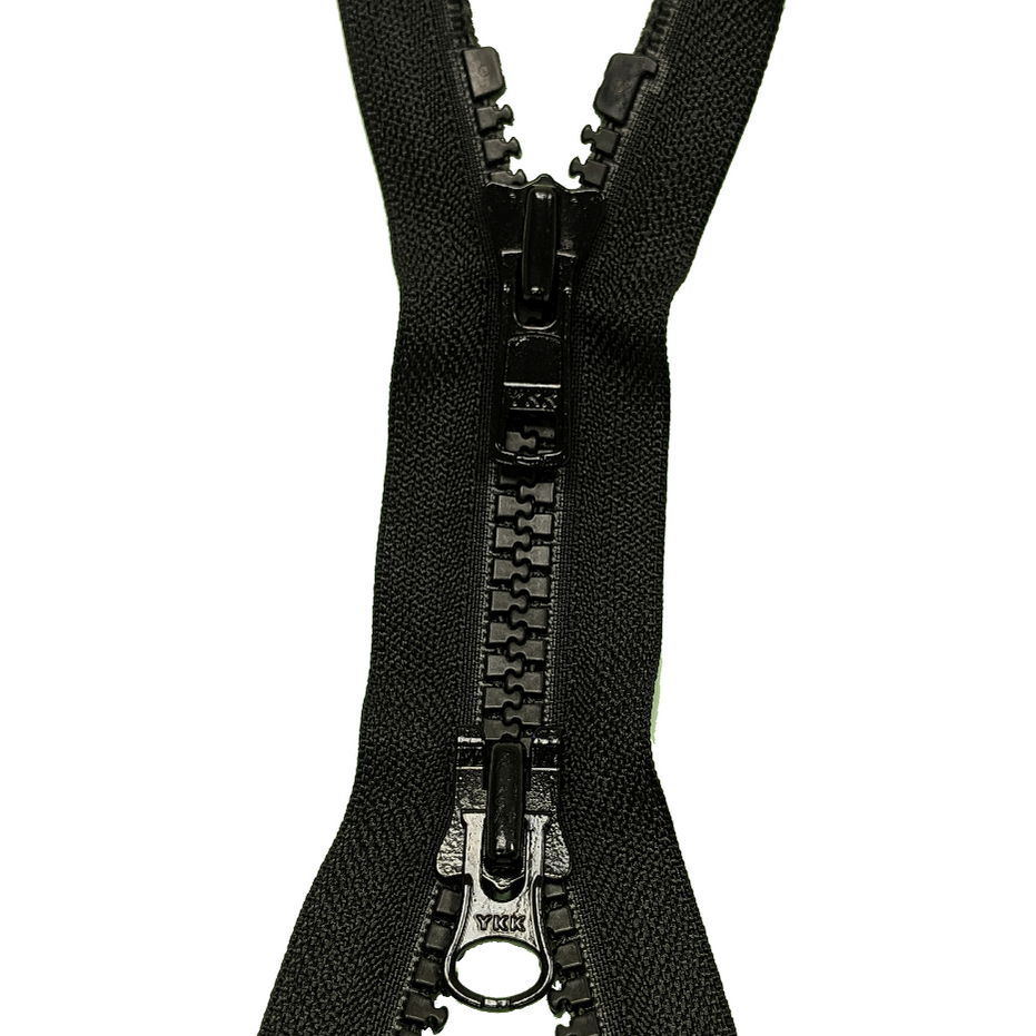 YKK Open End Zip: Two-Way Plastic tooth Vislon number 8 — jaycotts.co ...