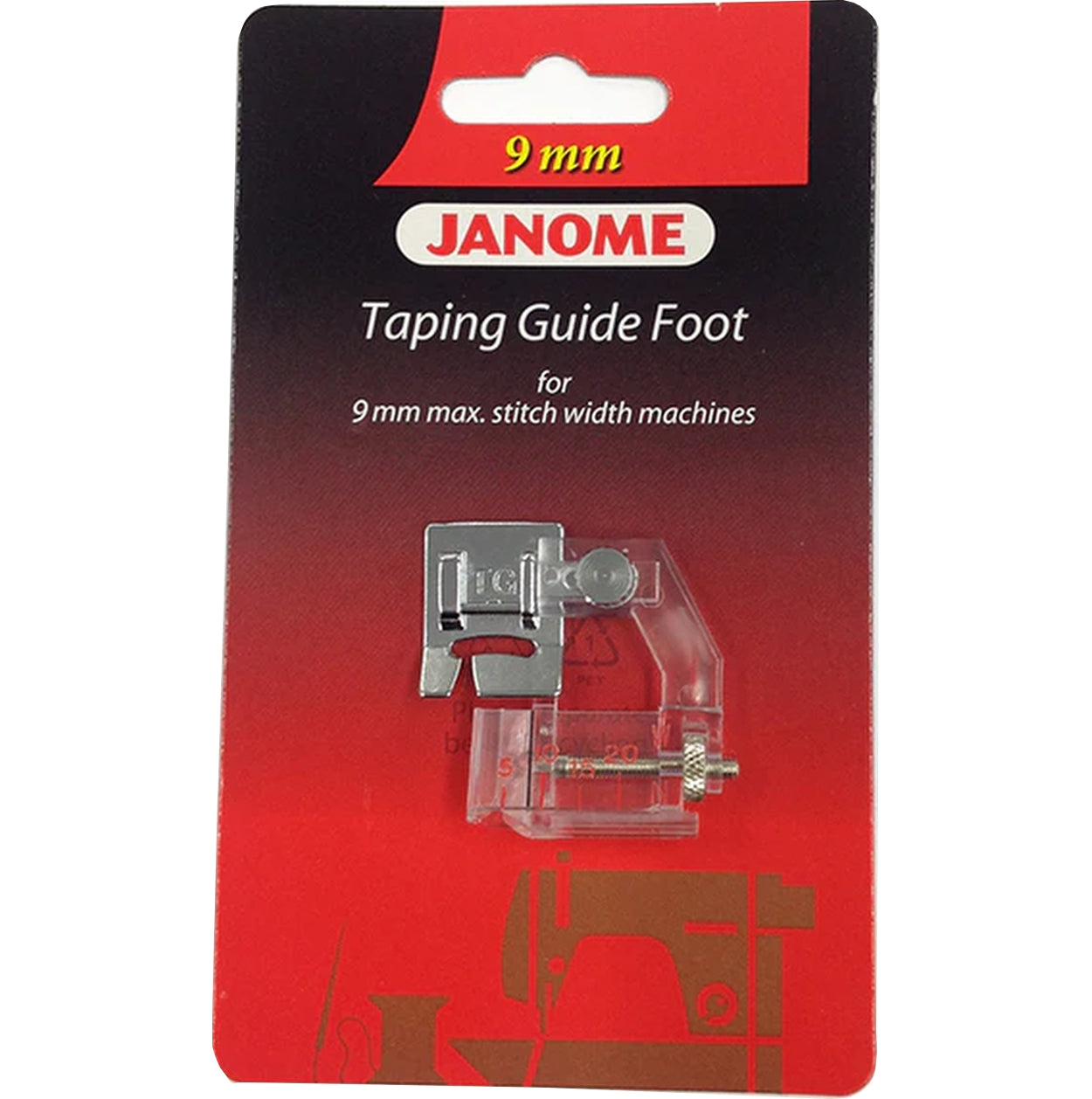 Janome Taping Guide Foot / adjustable bias binder from Jaycotts Sewing Supplies