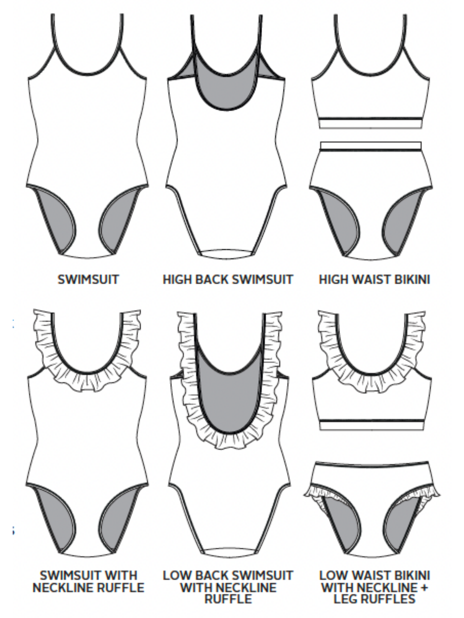 Tilly and The Buttons CORALIE Swimwear pattern from Jaycotts Sewing Supplies