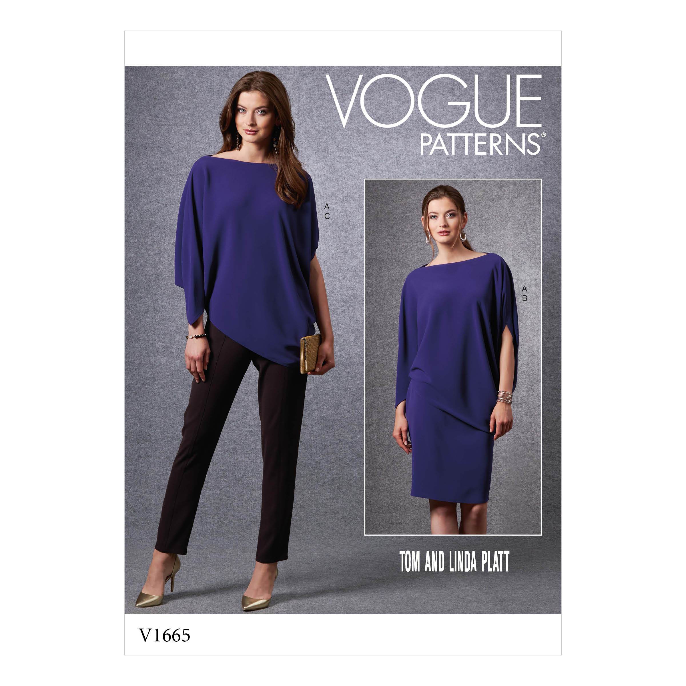 Vogue Sewing Pattern 1665 Casual wear | Tom and Linda Platt from Jaycotts Sewing Supplies
