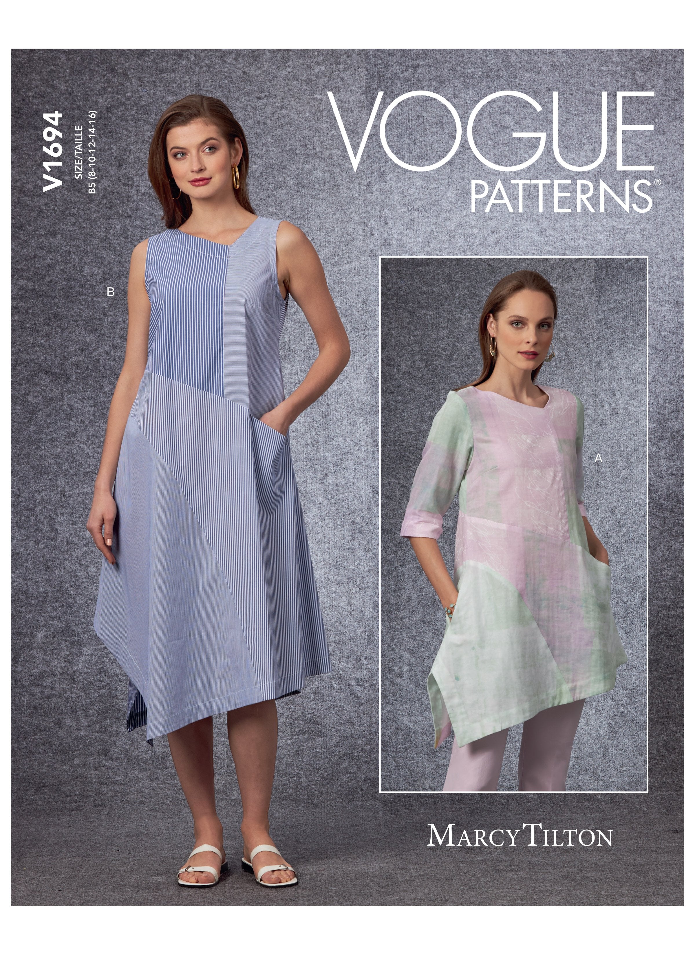 Vogue 1694 Tunic and Dress sewing pattern from Jaycotts Sewing Supplies