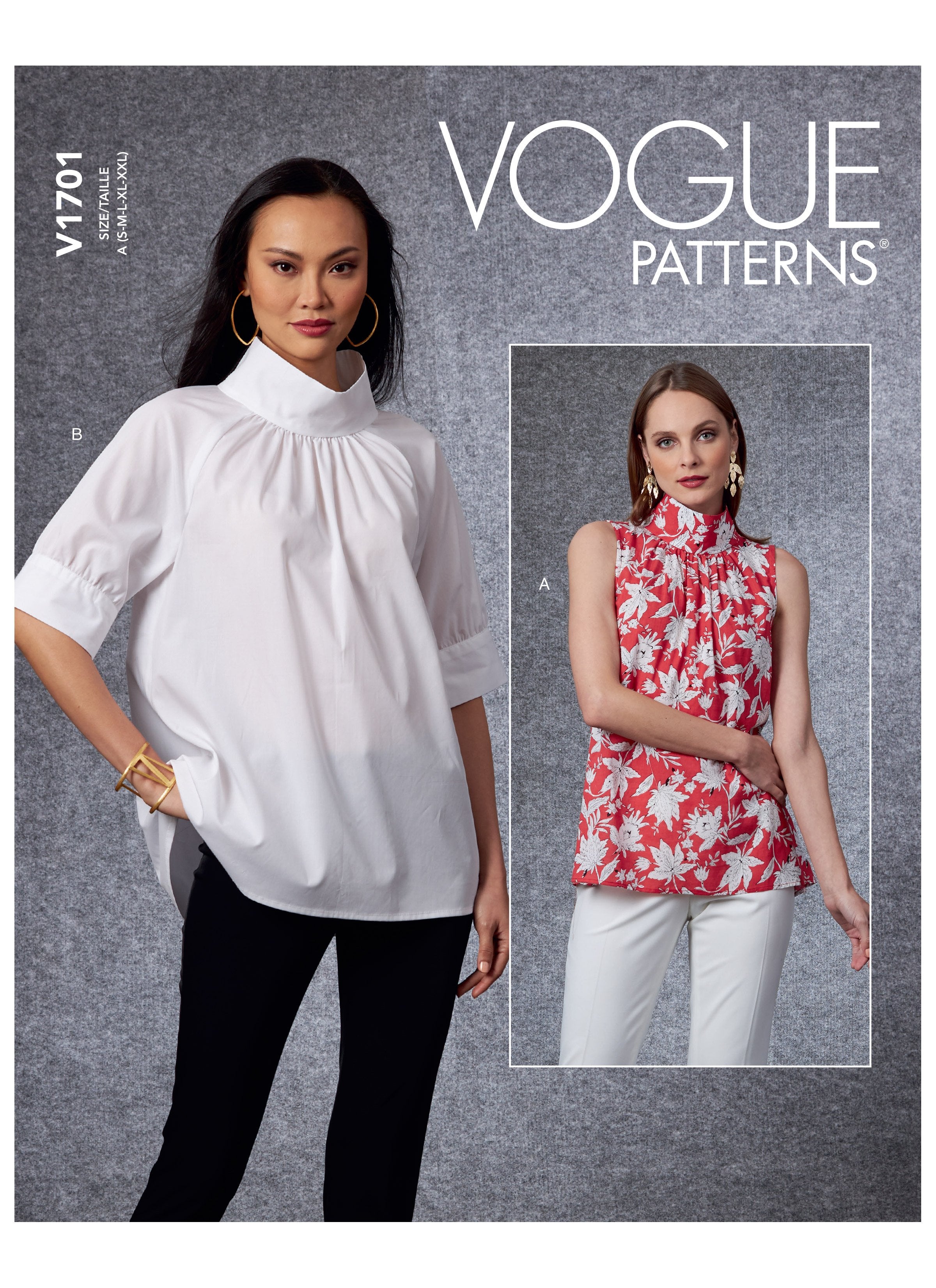 Vogue 1701 Top sewing pattern from Jaycotts Sewing Supplies