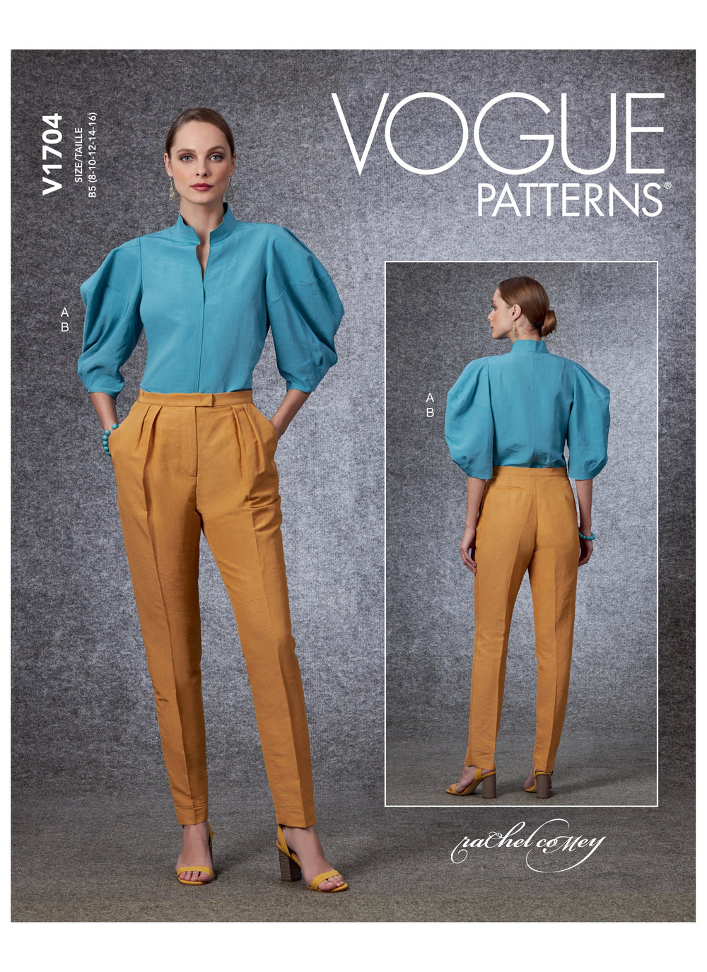 Vogue 1704 Misses' Top and Trousers, Designer Rachel Comey from Jaycotts Sewing Supplies