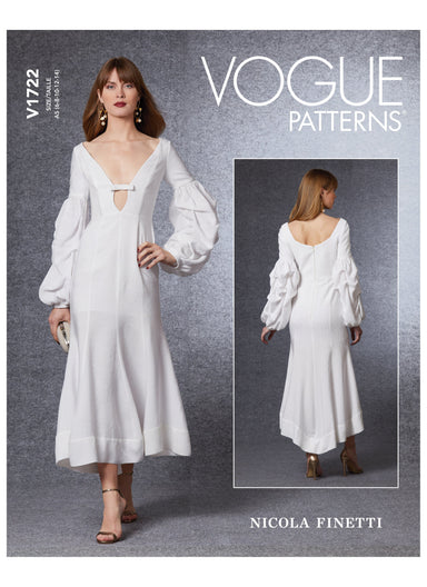 Vogue sewing pattern 1722 Special Occasion Dress | Nicola Finetti from Jaycotts Sewing Supplies
