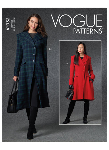 Vogue 1752 Coat Sewing Pattern from Jaycotts Sewing Supplies