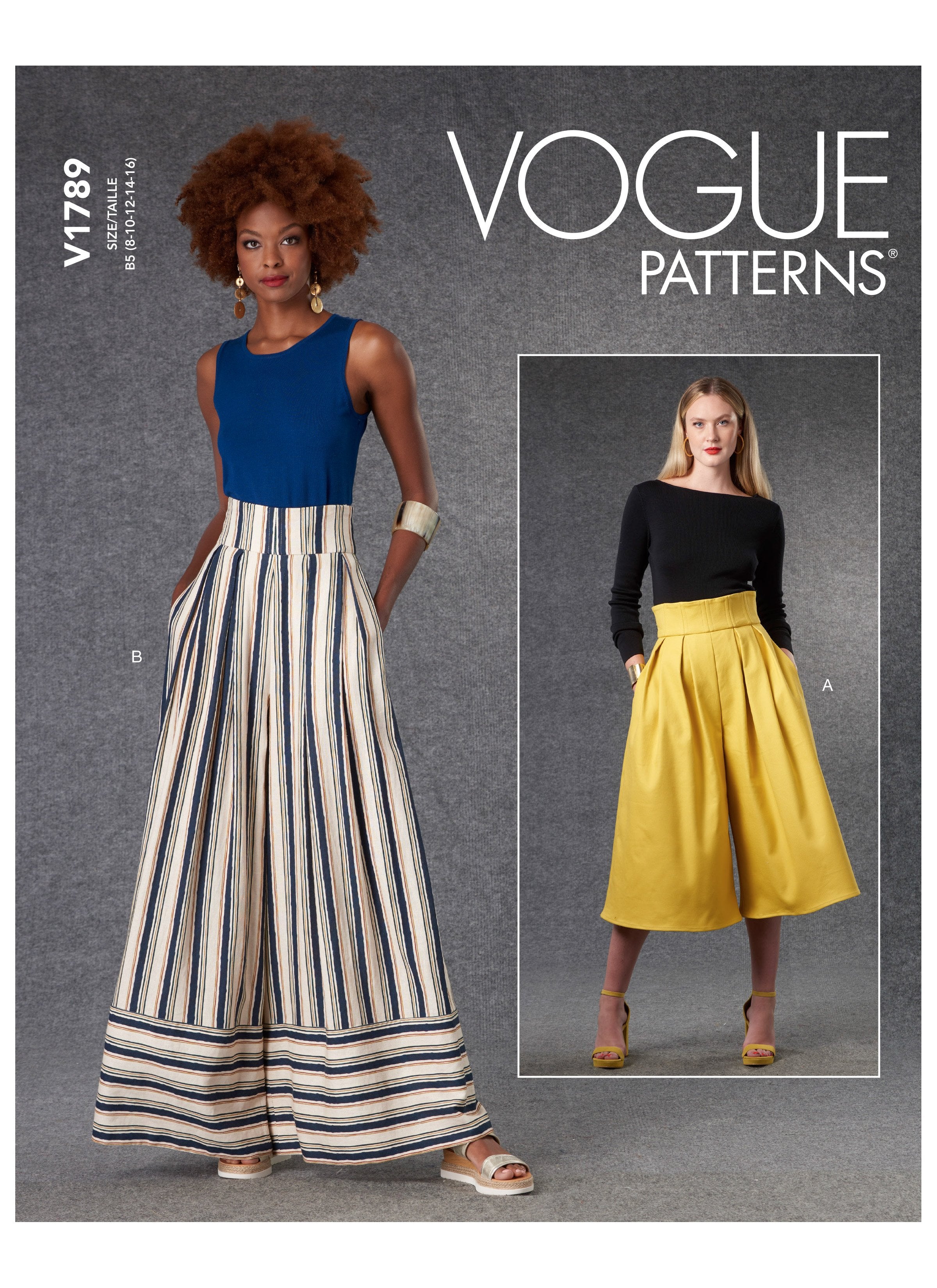 Vogue 1789 Trousers and Shorts Pattern from Jaycotts Sewing Supplies