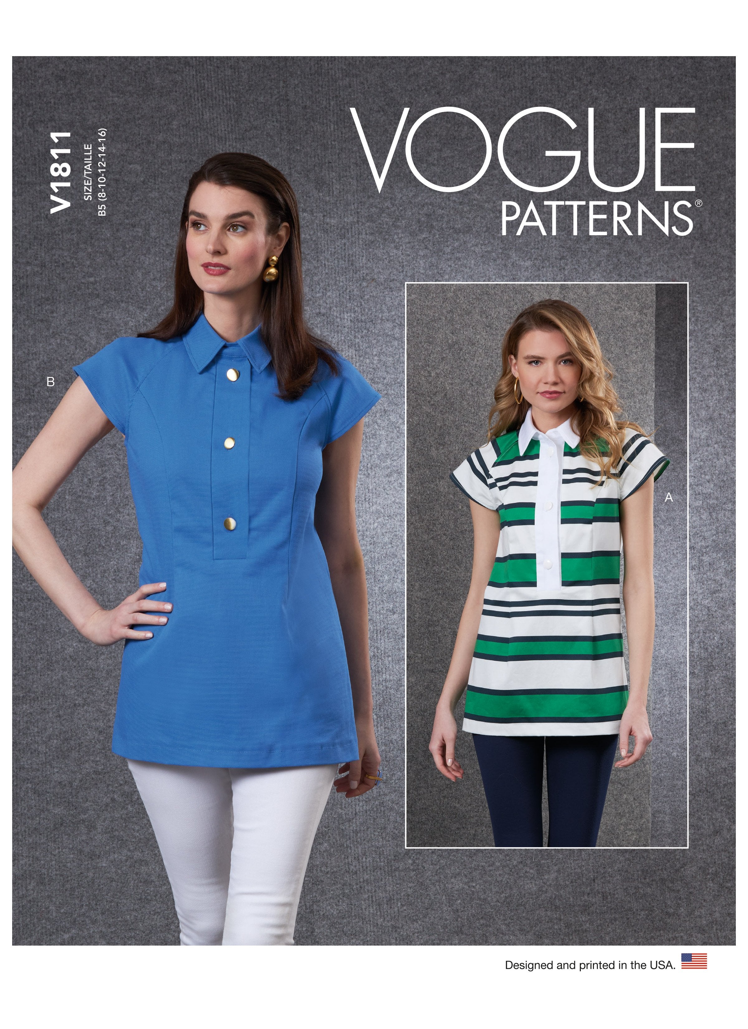 Vogue Sewing pattern 1811 Misses' Tops from Jaycotts Sewing Supplies