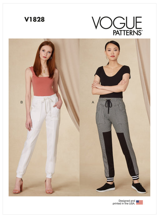 Vogue Sewing pattern 1828 Misses' and Misses' Petite Track Pants from Jaycotts Sewing Supplies