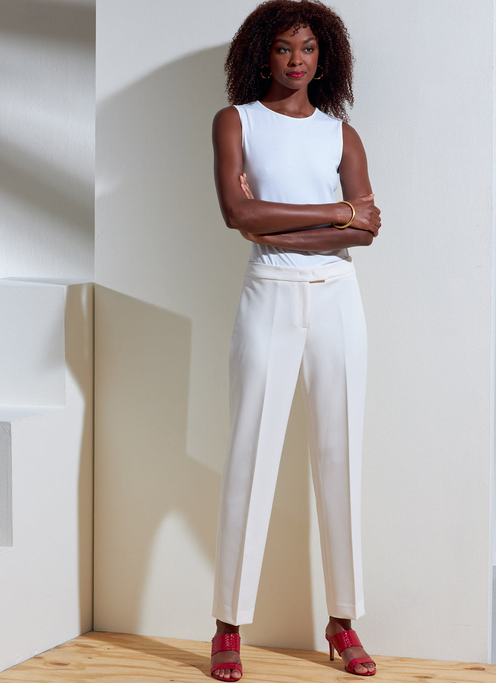 Vogue Sewing Pattern for Women's Pants, High Waisted Pants