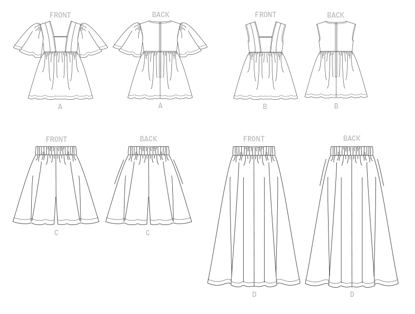 Vogue Sewing Pattern 1871 Misses' Tops, Shorts and Skirt from Jaycotts Sewing Supplies