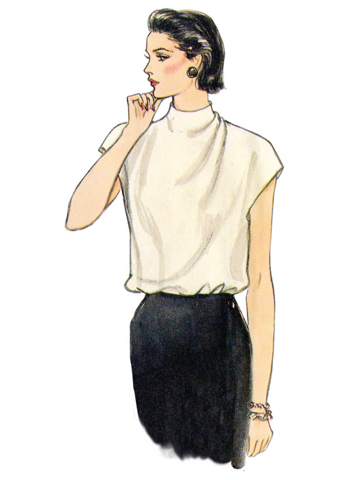 Vogue sewing pattern 1902 80's Blouse from Jaycotts Sewing Supplies