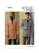 Vogue Sewing Pattern 1930 Men's Coat from Jaycotts Sewing Supplies