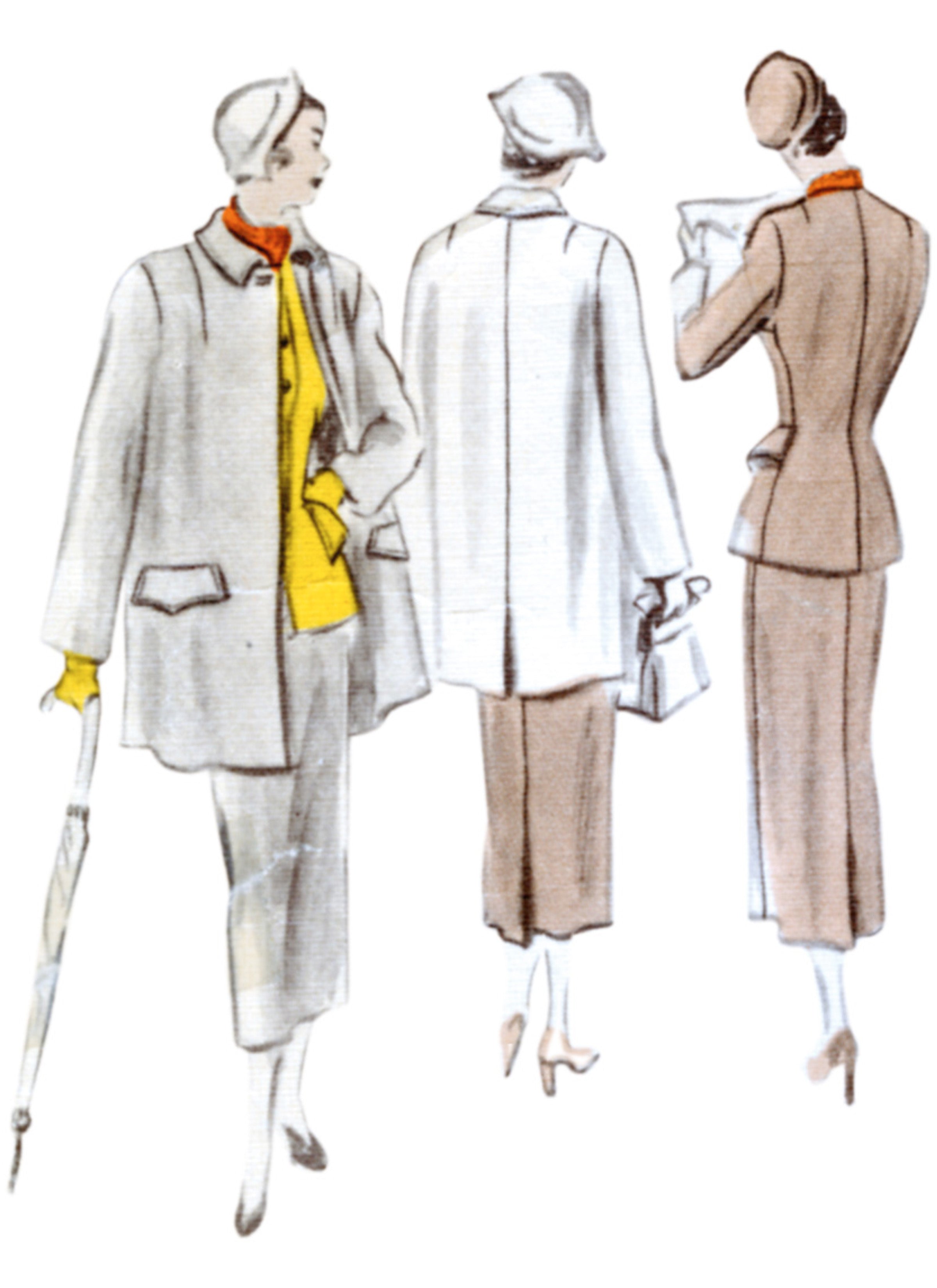 Vogue Sewing Pattern 1932 Vintage Suit and Coat from Jaycotts Sewing Supplies