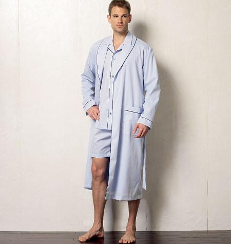 Vogue Pattern 8964 Men's Robe, Top, Shorts & Pants | Easy from Jaycotts Sewing Supplies