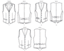 Vogue Pattern 8987 Men's Waistcoat | Average from Jaycotts Sewing Supplies