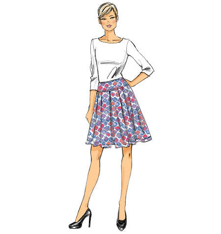 Vogue Pattern 9090  Misses' Skirt | Very Easy from Jaycotts Sewing Supplies