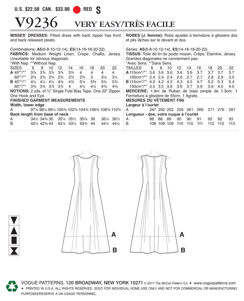 Vogue Patterns MISSES' RELEASED-PLEAT FIT-AND-FLARE DRESSES 9236 pattern  review by petitelea
